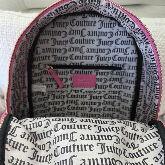 Juicy Couture Wordplay Pink Backpack Juicy Pink NWT Heart Coin Pouch Logo main image 8